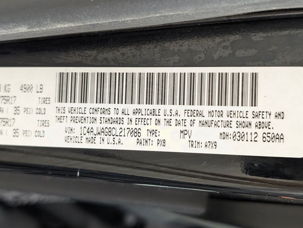 2012 Jeep Wrangler Sport