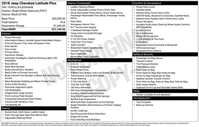 2018 Jeep Cherokee Latitude Plus
