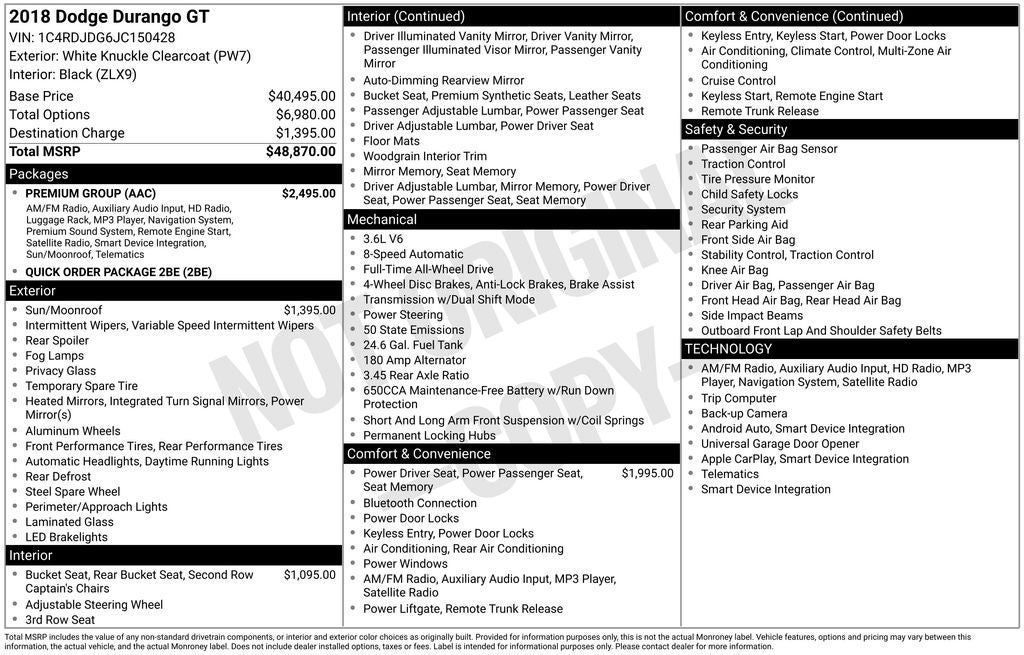 2018 Dodge Durango GT