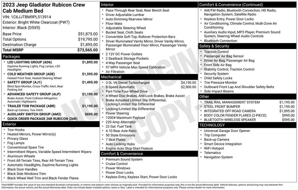 2023 Jeep Gladiator Rubicon