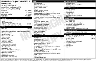 2017 RAM 1500 Express