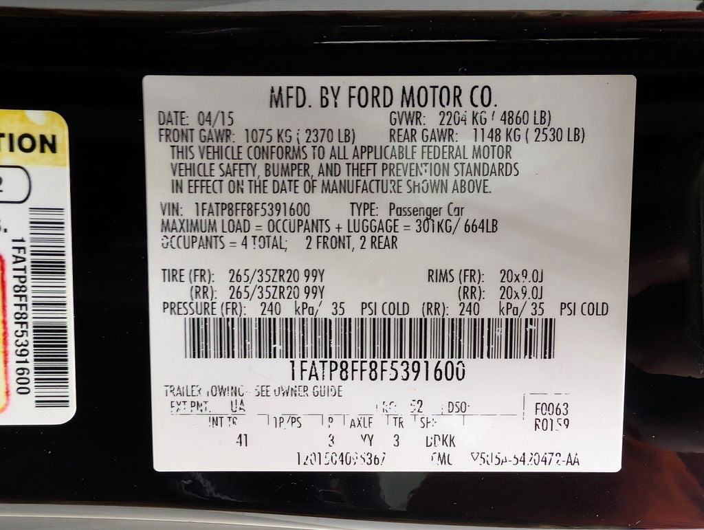 2015 Ford Mustang GT Premium