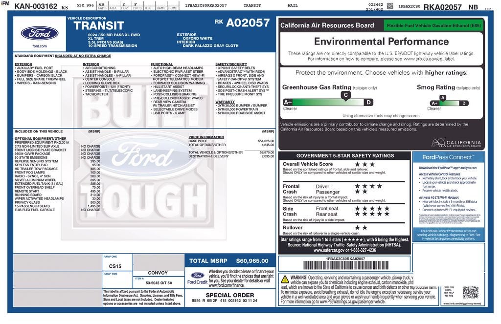 2024 Ford Transit-350 XL