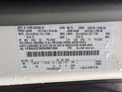 2025 Ford Transit-350 XL