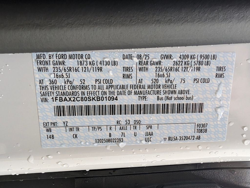 2025 Ford Transit-350 XL