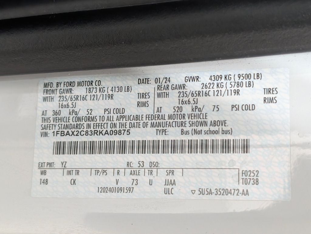 2024 Ford Transit-350 XL