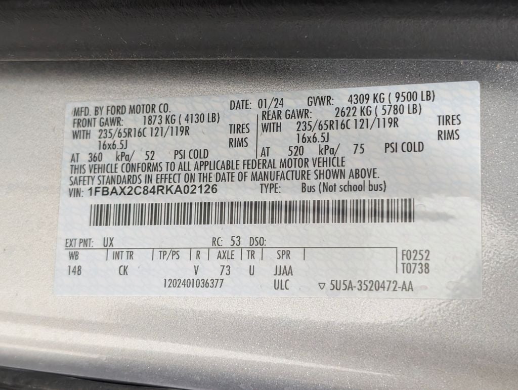 2024 Ford Transit-350 XL