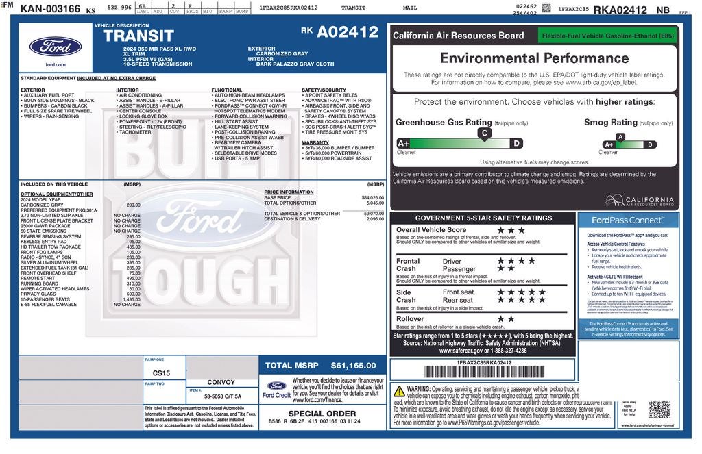 2024 Ford Transit-350 XL