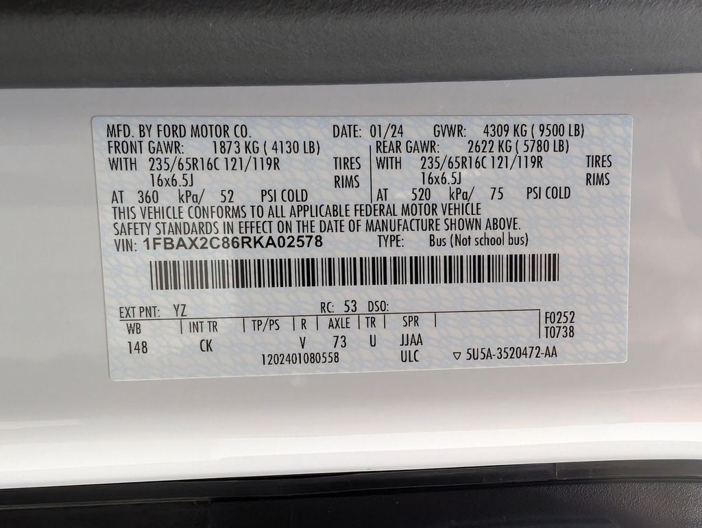 2024 Ford Transit-350 XL