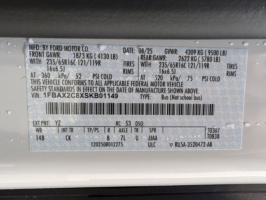 2025 Ford Transit-350 XL