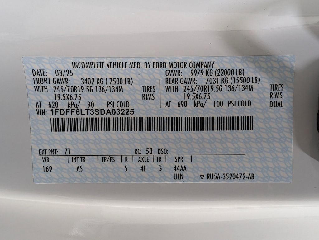 2025 Ford F-600SD XL CRANE BODY