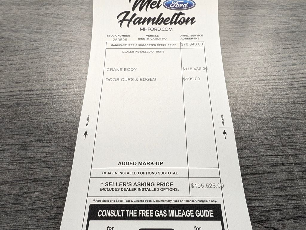 2025 Ford F-600SD XL CRANE BODY