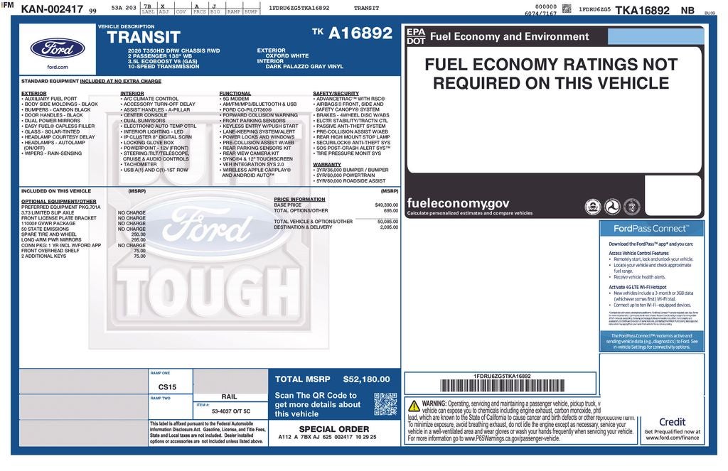 2026 Ford Transit-350 Base