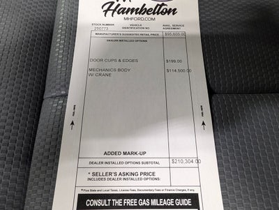 2025 Ford F-750SD Mechanic's Body w/ Crane