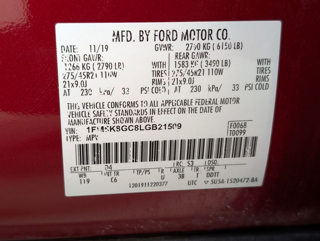 2020 Ford Explorer ST