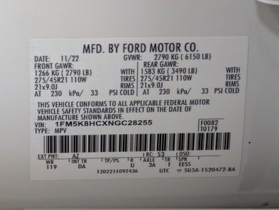 2022 Ford Explorer Platinum