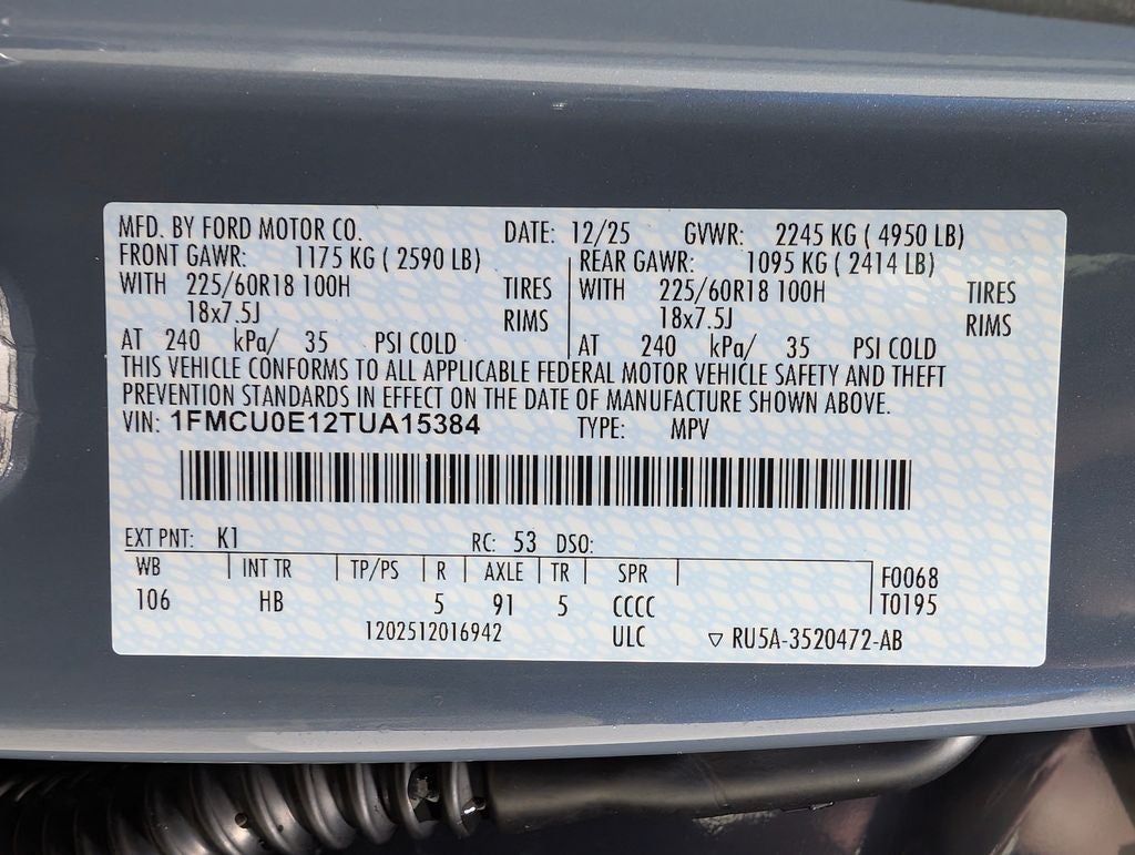 2026 Ford Escape Plug-In Hybrid Base