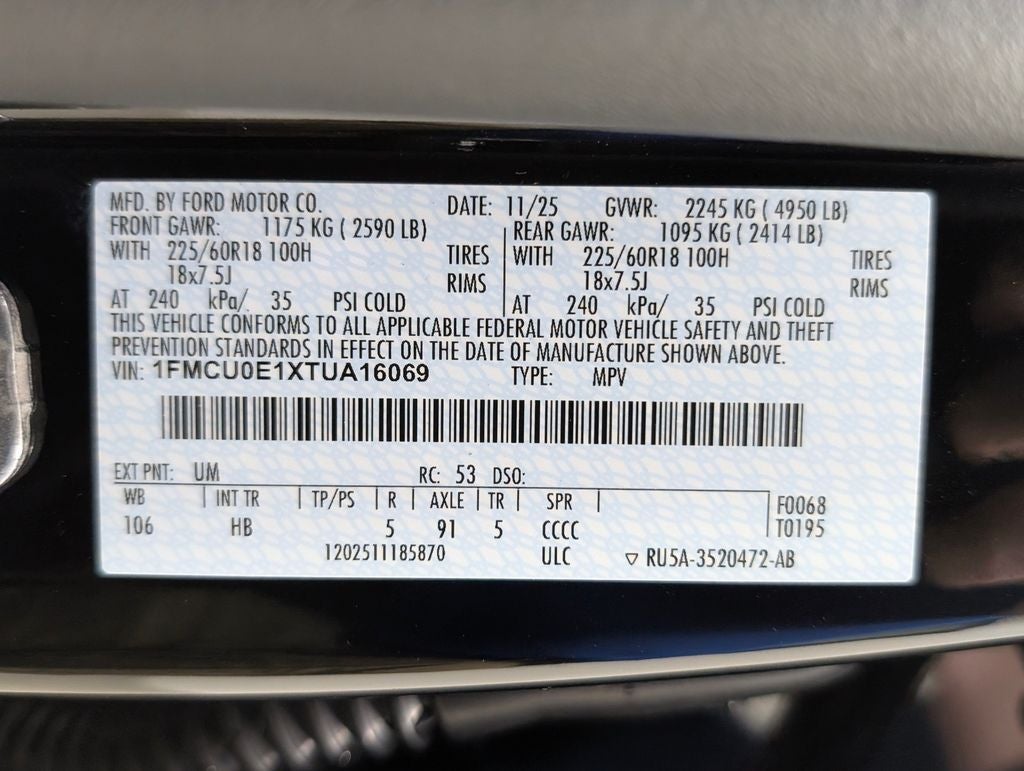 2026 Ford Escape Plug-In Hybrid Base