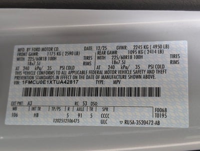 2026 Ford Escape Plug-In Hybrid Base