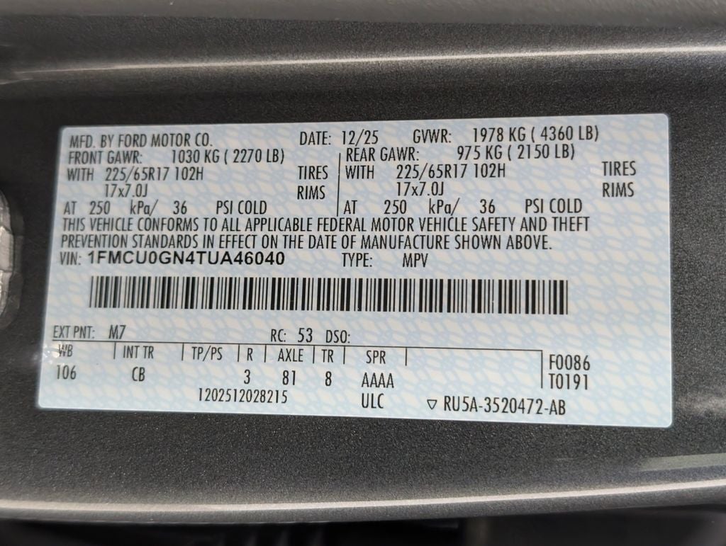 2026 Ford Escape Active