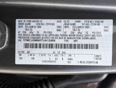 2026 Ford Escape ST-Line