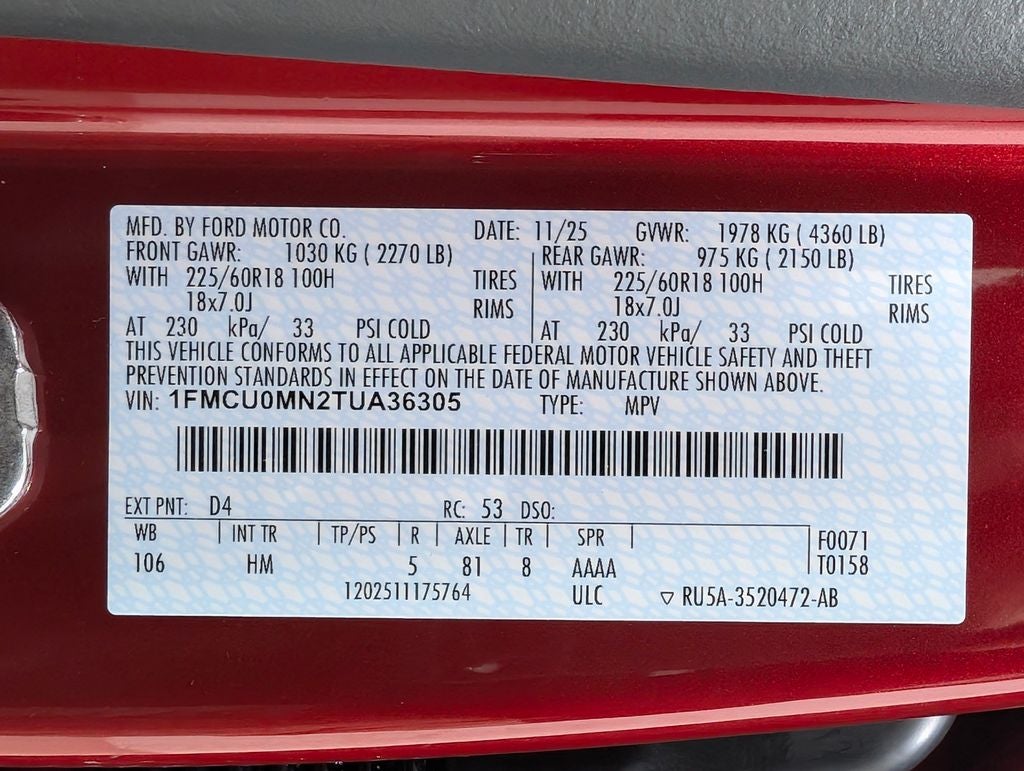 2026 Ford Escape ST-Line