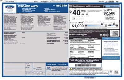 2020 Ford Escape SE Sport Hybrid