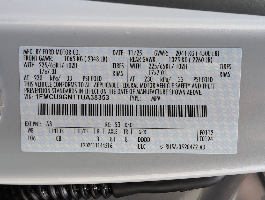 2026 Ford Escape Active