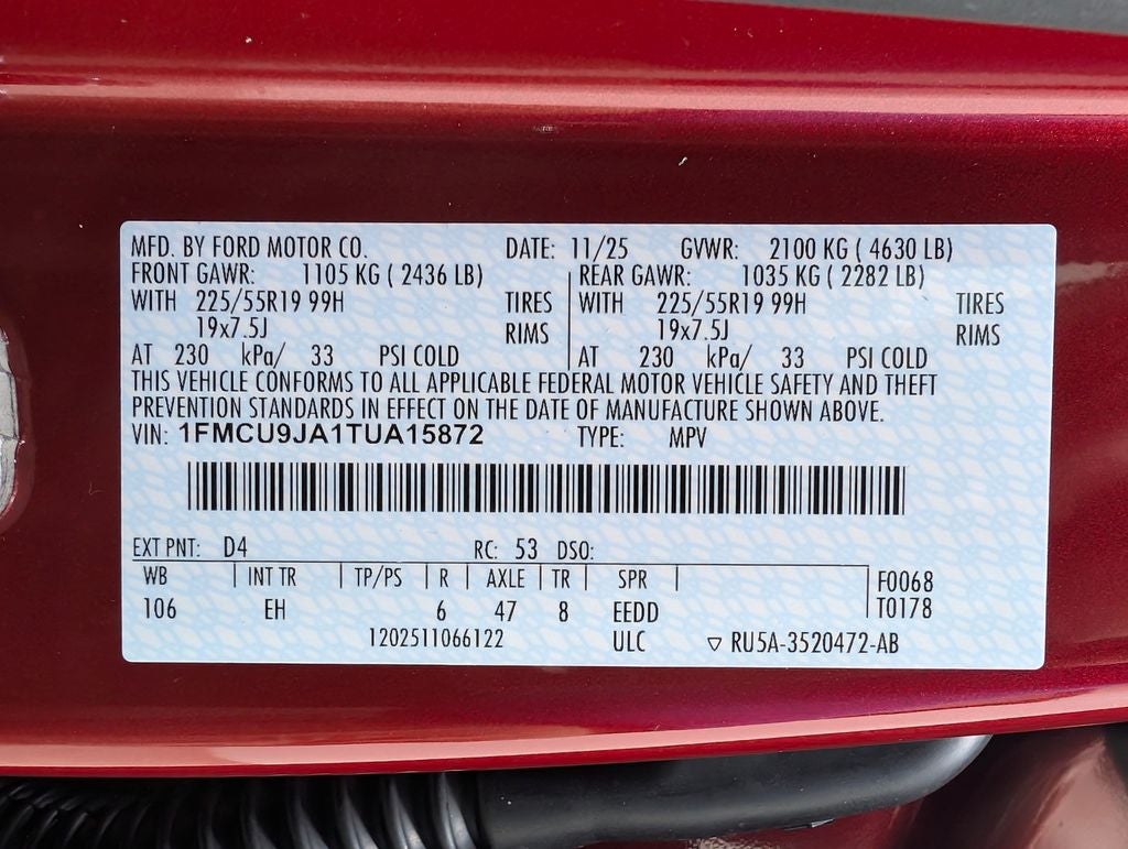 2026 Ford Escape Platinum