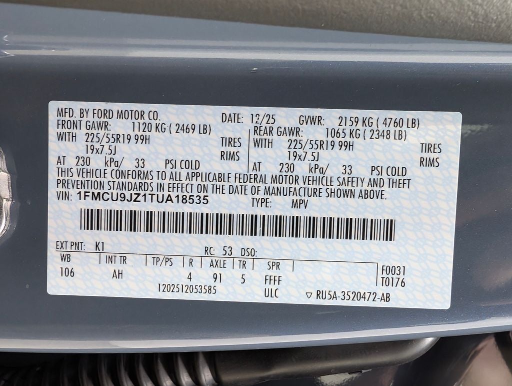 2026 Ford Escape Hybrid Platinum