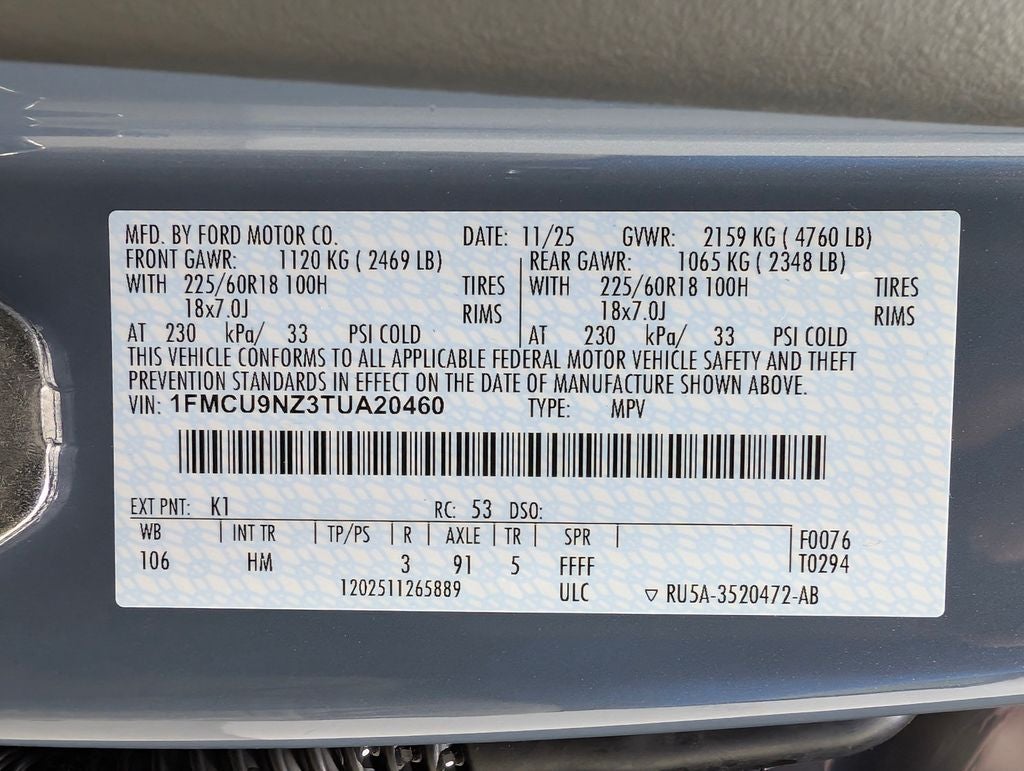 2026 Ford Escape Hybrid ST-Line Select