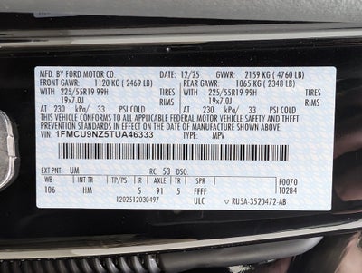 2026 Ford Escape Hybrid ST-Line Select