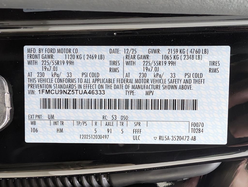 2026 Ford Escape Hybrid ST-Line Select