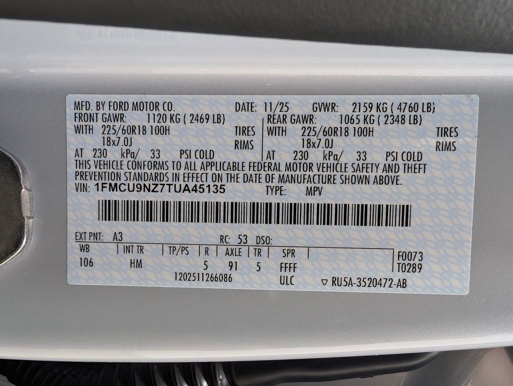 2026 Ford Escape Hybrid ST-Line Select