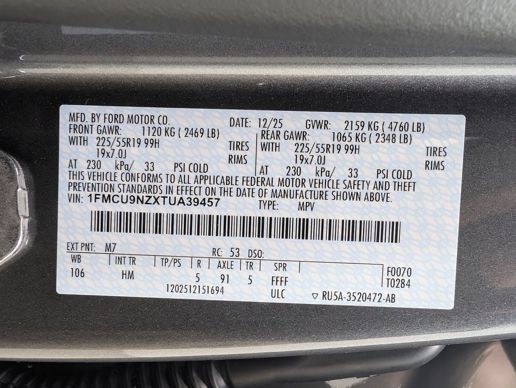 2026 Ford Escape Hybrid ST-Line Select