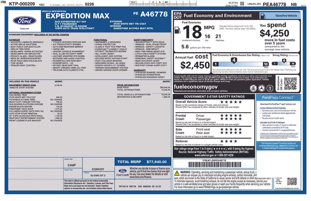 2023 Ford Expedition Max XLT