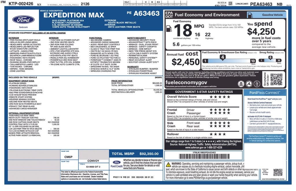 2023 Ford Expedition Max Platinum