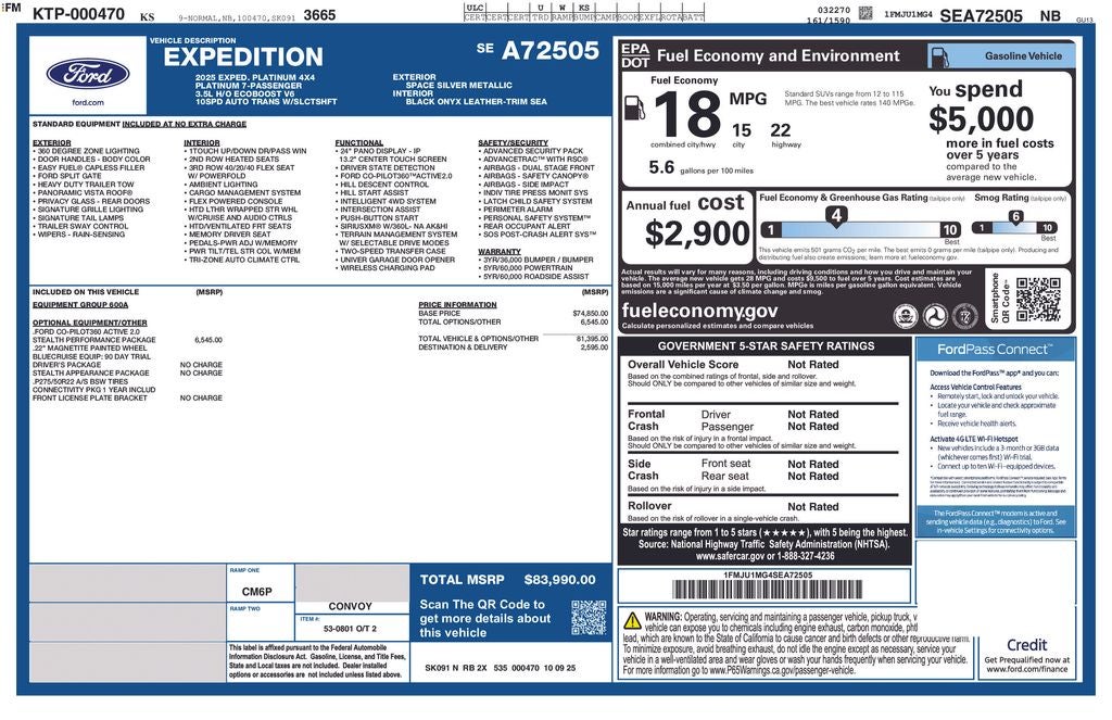 2025 Ford Expedition Platinum