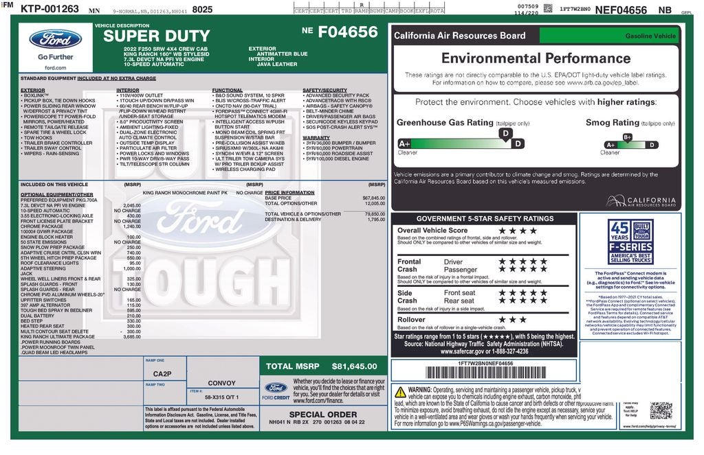 2022 Ford F-250SD King Ranch