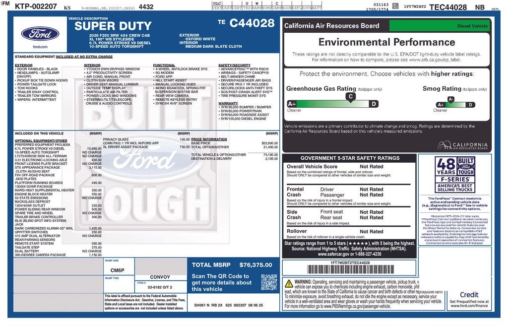 2026 Ford F-250SD XL