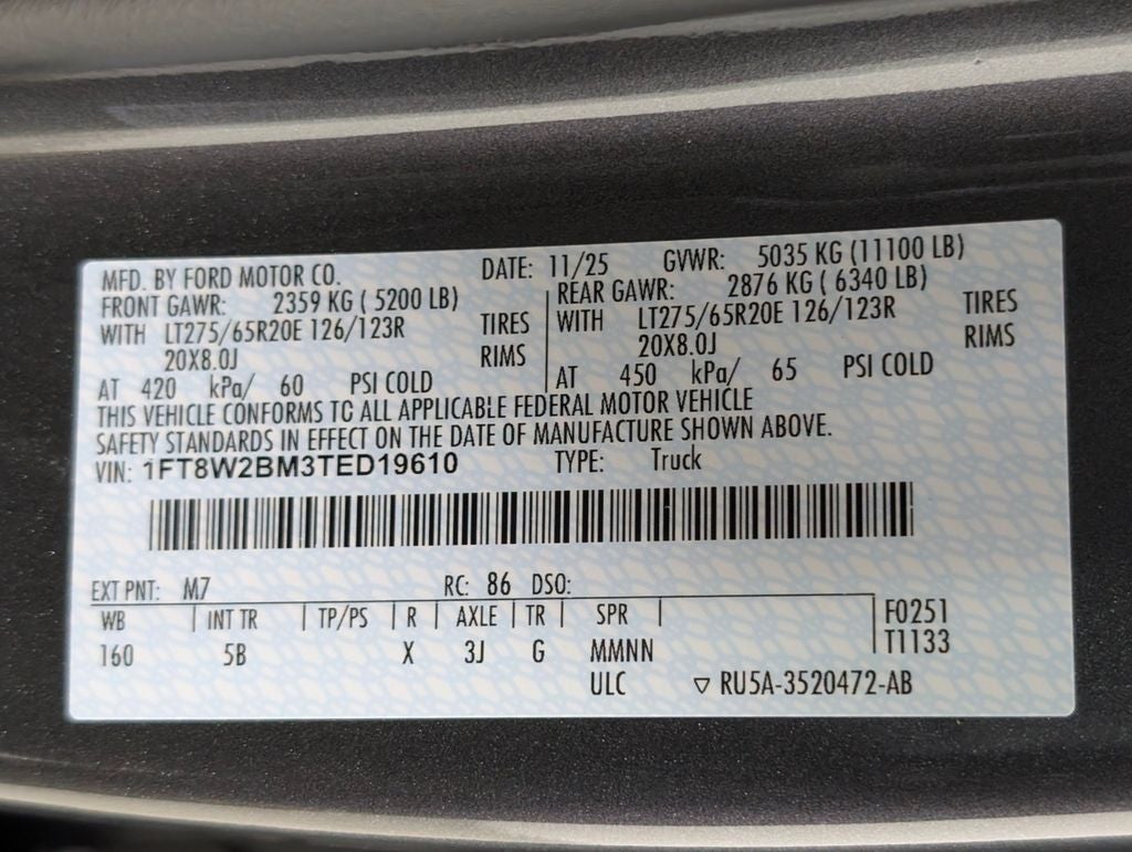 2026 Ford F-250SD Lariat Torque