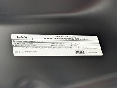2026 Ford F-250SD Lariat Torque