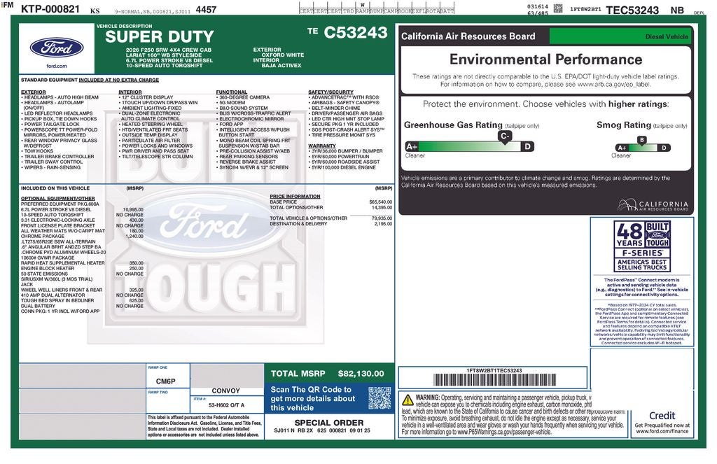 2026 Ford F-250SD Lariat