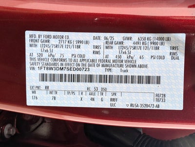 2025 Ford F-350SD Platinum DRW