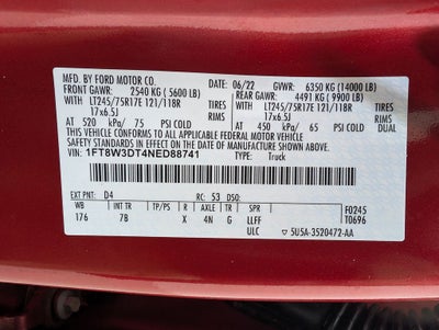 2022 Ford F-350SD Platinum DRW