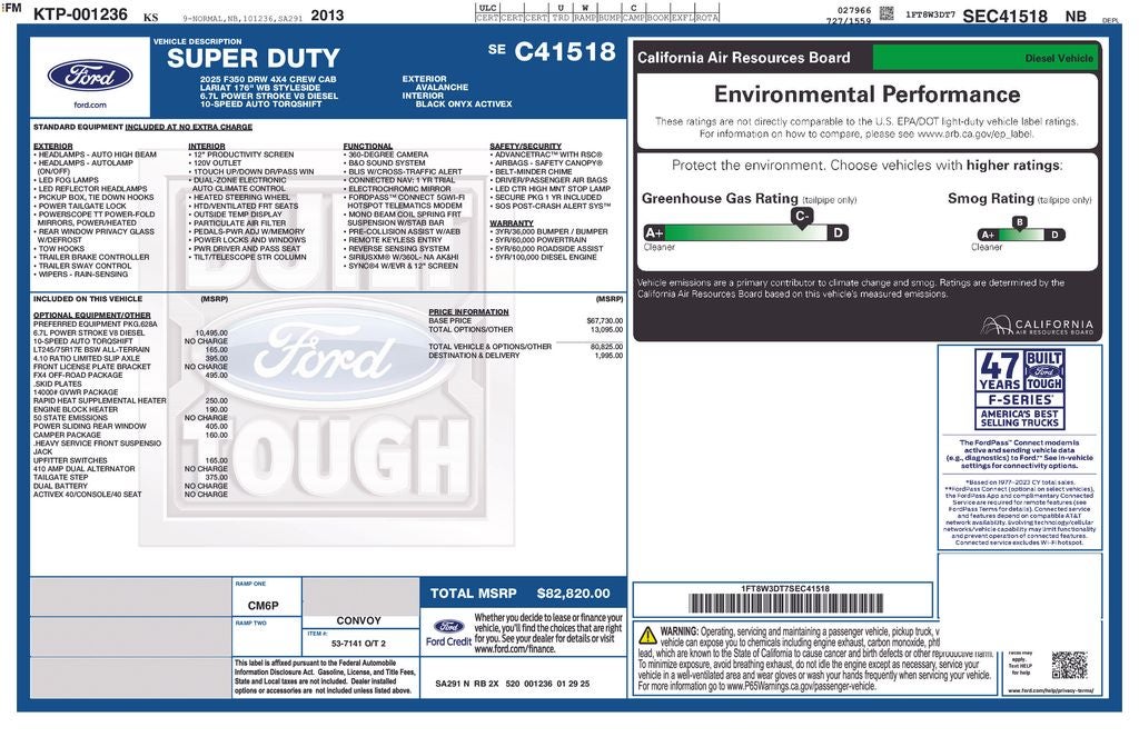 2025 Ford F-350SD Lariat DRW