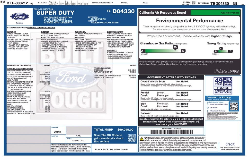 2026 Ford F-250SD XL