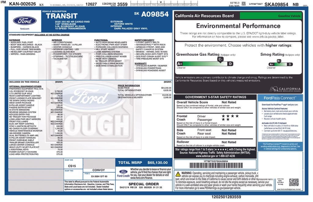 2025 Ford Transit-350 Base