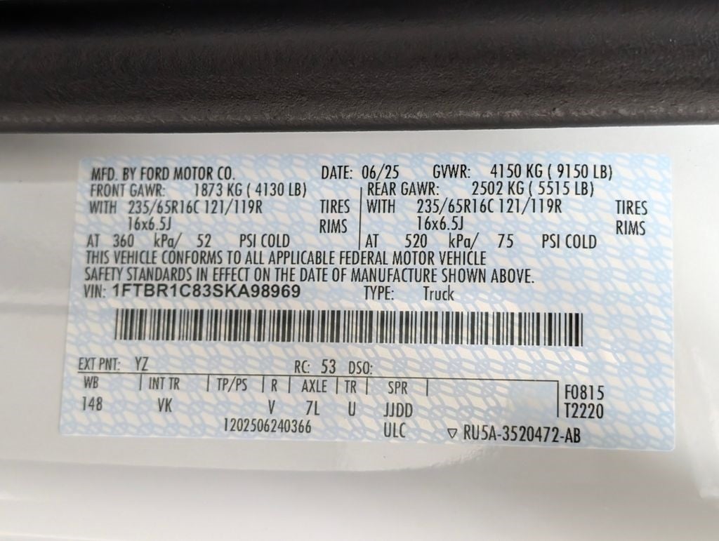 2025 Ford Transit-250 Base