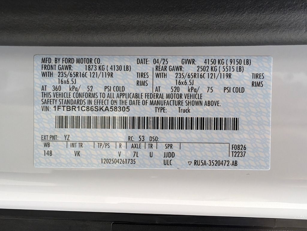 2025 Ford Transit-250 Base